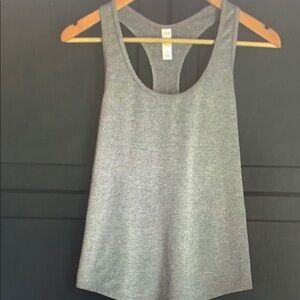Gray Racerback Tank Top